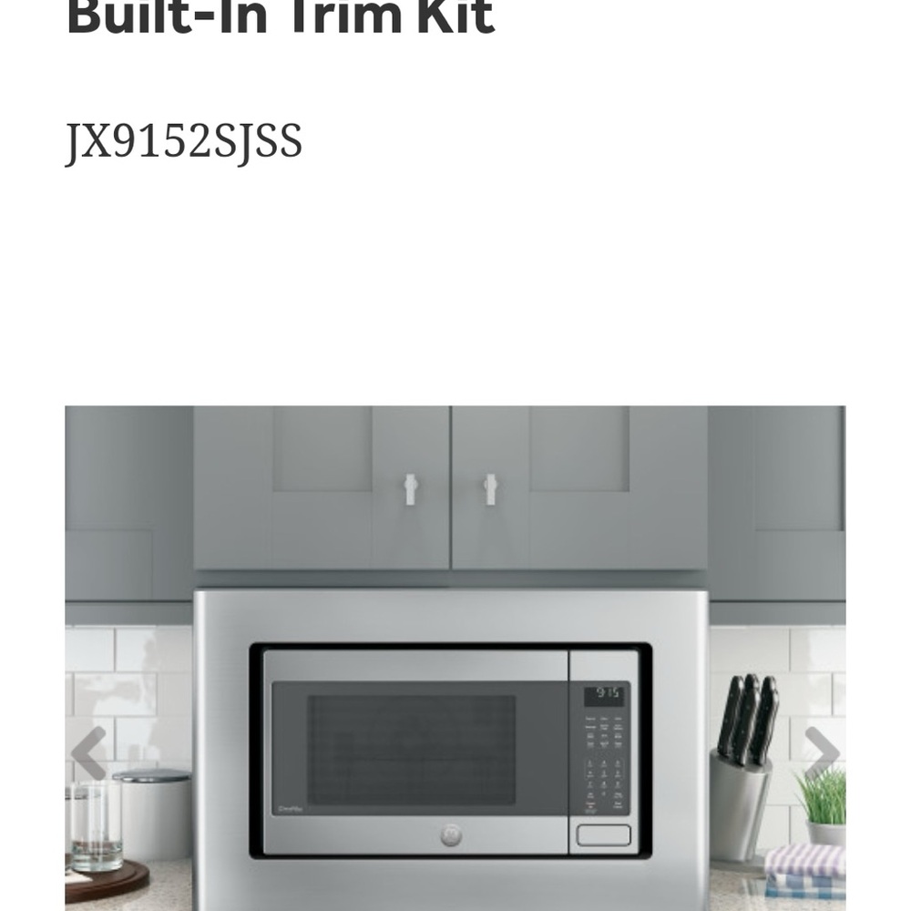 GE  stainless steel microwave & convection oven